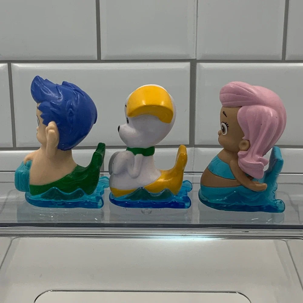 Fisher Price Bubble Guppies Rolling Figures Y4492 Plastic 2in Set